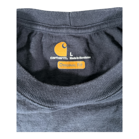 Carhartt Navy Blue Pocket Short Sleeve Original Fit Sz L - Picture 4 of 4